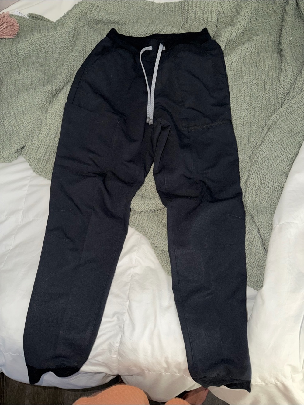 Fabletics Black Women's Jogger Pants with Drawstring